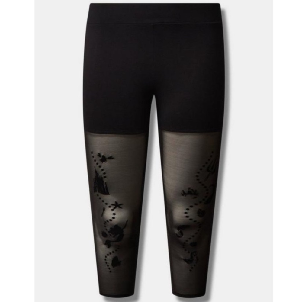 Torrid Little Mermaid Cropped Leggings High Rise 25” Inseam - 2X - 18/20 NEW